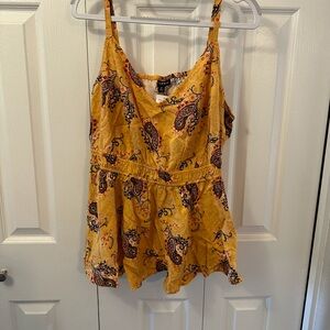 NWT Yellow Paisley Women's Top